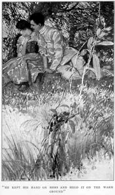 Click to enlarge. "HE KEPT HIS HAND ON HERS AND HELD IT ON THE WARM GROUND"