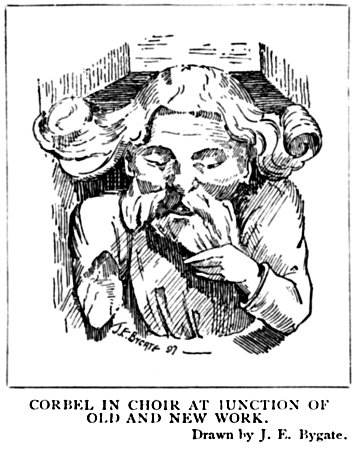 Corbel in Choir. Corbel in Choir.