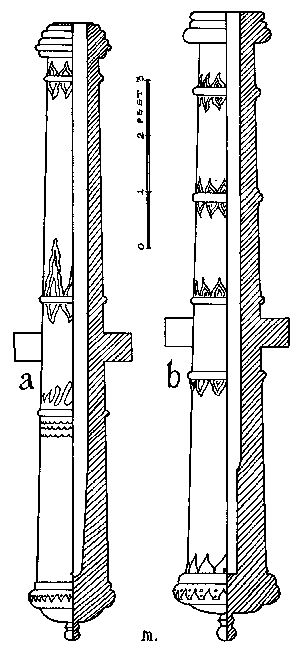 Figure 25—SIXTEENTH CENTURY CHAMBERED CANNON. Figure 25—SIXTEENTH CENTURY CHAMBERED CANNON.