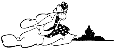 The Queen was so terrified with rage and and astonishment that she rushed out of the castle and was never heard of again. The Queen was so terrified with rage and and astonishment that she rushed out of the castle and was never heard of again.