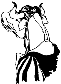 In the evening the Beast appeared. In the evening the Beast appeared.