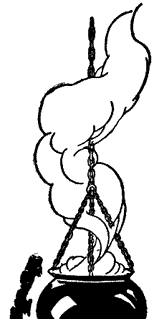 One room contained a great boiling cauldron. One room contained a great boiling cauldron.