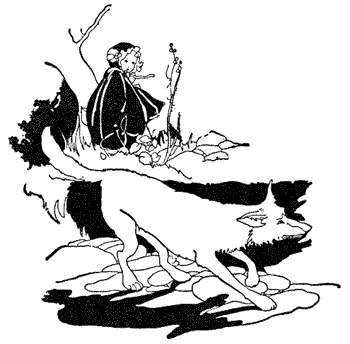 The wolf said good morning and trotted away. The wolf said good morning and trotted away.