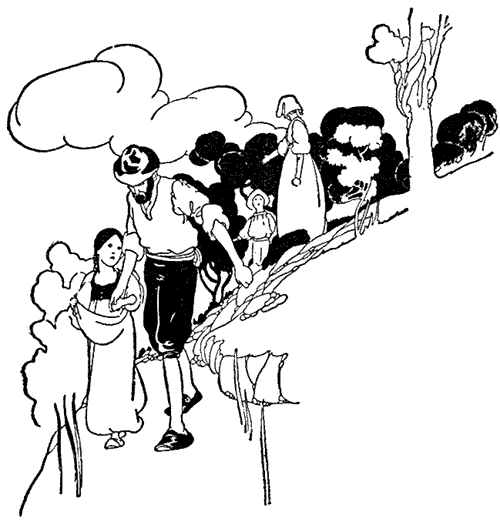 They all set out upon their way. They all set out upon their way.