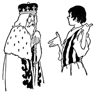 The King bade Conrad tell all that had happened. The King bade Conrad tell all that had happened.