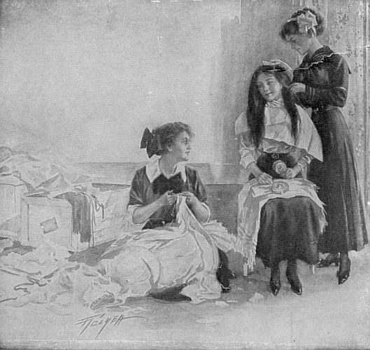 Patty meanwhile addressed her attention to Harriet's hair. Patty meanwhile addressed her attention to Harriet's hair.