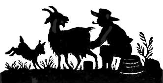 The merry kid is leaping gaily