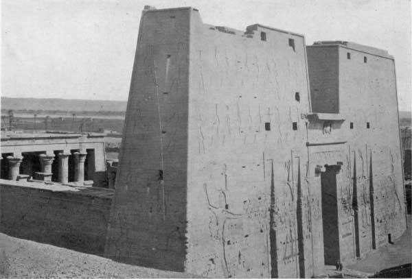Plate 14  GATEWAY OF THE TEMPLE OF EDFU. Pages 74, 75