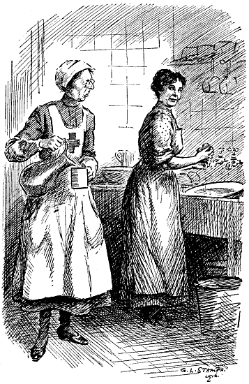 Click for larger image. Two kitchen workers.