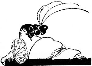 Woman with fan Woman with fan