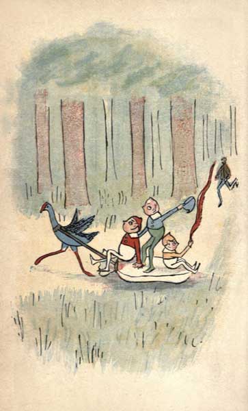 and started for home