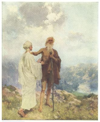 The Parting of Elijah and Elisha  Painted by W. T. Taylor The Parting of Elijah and Elisha  Painted by W. T. Taylor