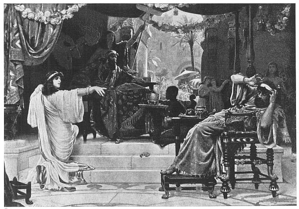 Esther Denouncing Haman  Painted by Ernest Normand Esther Denouncing Haman  Painted by Ernest Normand