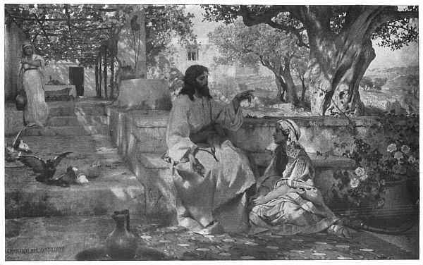 Christ with Mary and Martha  Painted by H. Siemiradzki Christ with Mary and Martha  Painted by H. Siemiradzki