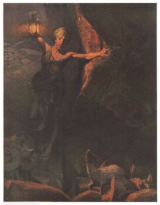 Seeking the Lost Sheep  Painted by Herbert Moore Seeking the Lost Sheep  Painted by Herbert Moore