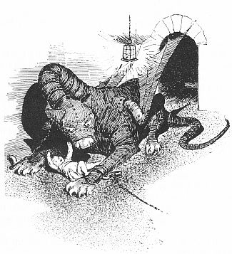 "The dragon's purring pleased the baby." See page 106. "The dragon's purring pleased the baby." See page 106.