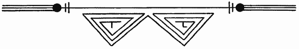 Fig. 334—W-shape figure; single line with feathers Fig. 334—W-shape figure; single line with feathers