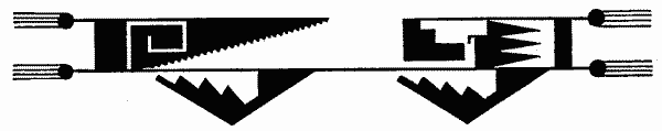 Fig. 335—Compound rectangle, triangles, and feathers Fig. 335—Compound rectangle, triangles, and feathers