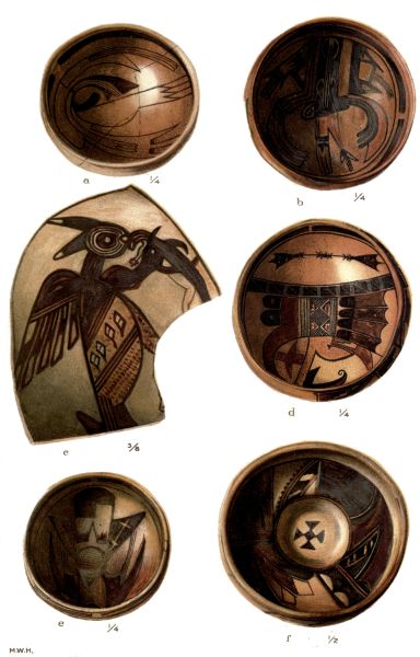 PL. CXLVI— BOWLS AND POTSHERD WITH FIGURES OF BIRDS FROM SIKYATKI PL. CXLVI— BOWLS AND POTSHERD WITH FIGURES OF BIRDS FROM SIKYATKI