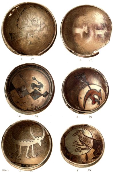 PL. CXXX— FOOD BOWLS WITH FIGURES OF QUADRUPEDS FROM SIKYATKI PL. CXXX— FOOD BOWLS WITH FIGURES OF QUADRUPEDS FROM SIKYATKI