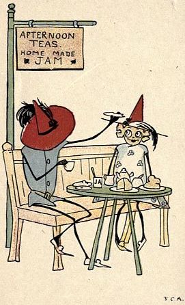 Sam treated her to tea Sam treated her to tea