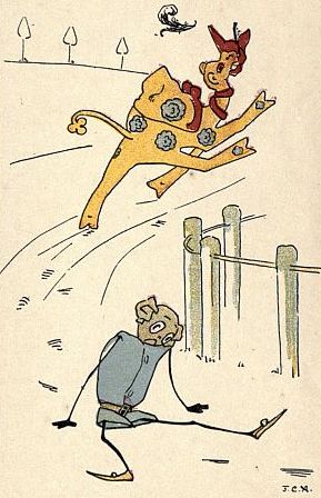 The camel chased him round and round The camel chased him round and round