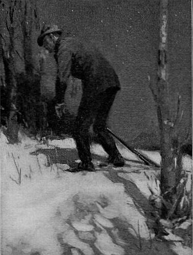 HE DRAGGED THE RIFLE BY THE BARREL illo_facing_p192