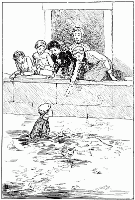 "'HERE! TAKE MY HAND AND SCRAMBLE OUT.'" "'HERE! TAKE MY HAND AND SCRAMBLE OUT.'"