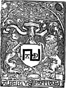 A P / ALBERTVS PAFFRAEJ A P / ALBERTVS PAFFRAEJ