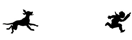 Dog chasing boy Dog chasing boy