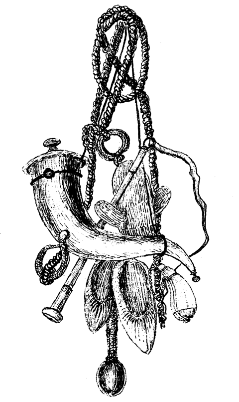 Drinking Horn or Powder Flask. Two-thumbed Glove. Twisted Sheeps Horns. Straps for tying on packs. Icelandic Whip, leather thong. Snuff box. Horn Spoon. Skin Shoes. Drinking Horn or Powder Flask. Two-thumbed Glove. Twisted Sheeps Horns. Straps for tying on packs. Icelandic Whip, leather thong. Snuff box. Horn Spoon. Skin Shoes.