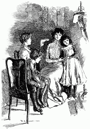 'NOW,' SHE BEGAN . . . DRAWING MARGARET TO HER, 'TELL ME ALL ABOUT IT.'—p. 159. 'NOW,' SHE BEGAN . . . DRAWING MARGARET TO HER, 'TELL ME ALL ABOUT IT.'—p. 159.