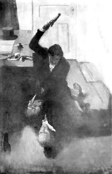 "He Struck Once and Again at the Bald, Narrow Forehead Beneath Him"