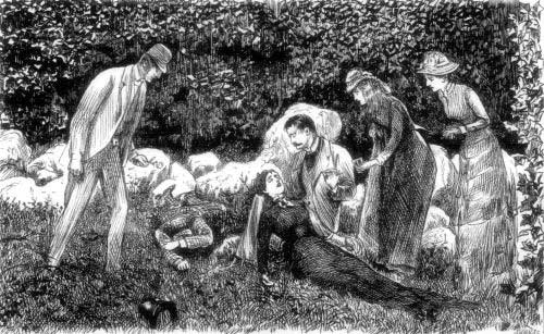 "FOTHERGILL! IS SHE MUCH HURT?"—Page 682.