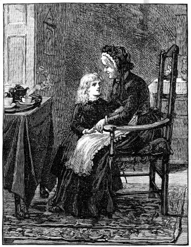 Agnes looked up at Mrs. Mittens Illustration: Agnes looked up at Mrs. Mittens