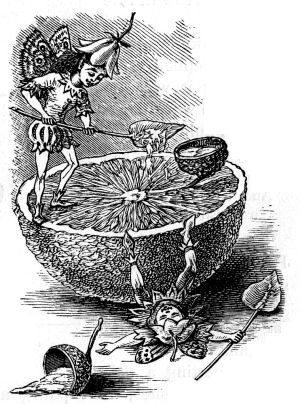 One of the mannikins tumbled Illustration: One of the mannikins tumbled