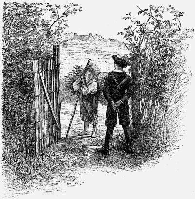 Illustration: 'THE LITTLE FELLOW LOOKED BOTH TIRED AND HUNGRY' Illustration: 'THE LITTLE FELLOW LOOKED BOTH TIRED AND HUNGRY'