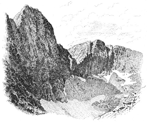 Punta della Maledìa e Cima del Murajon dal Passo del Pagarì. Punta della Maledìa e Cima del Murajon dal Passo del Pagarì.