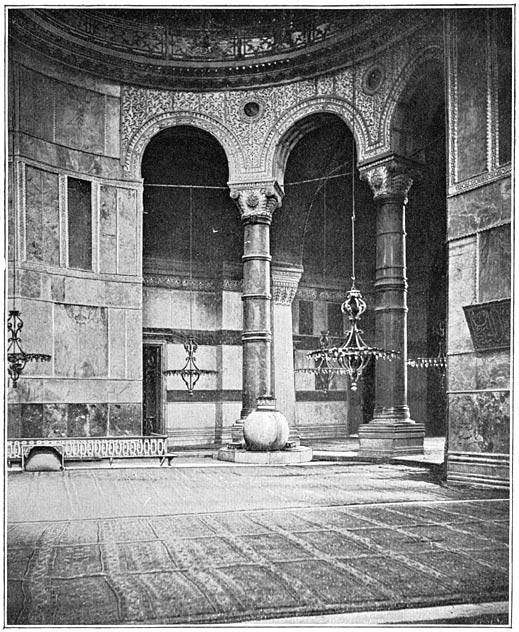 Een zijbeuk in de Aya Sofia.