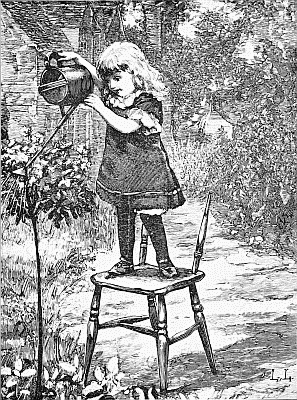 "BETHEA WATERED AND TENDED THEM SO FAITHFULLY THAT THEY LOVED HER." "BETHEA WATERED AND TENDED THEM SO FAITHFULLY THAT THEY LOVED HER."