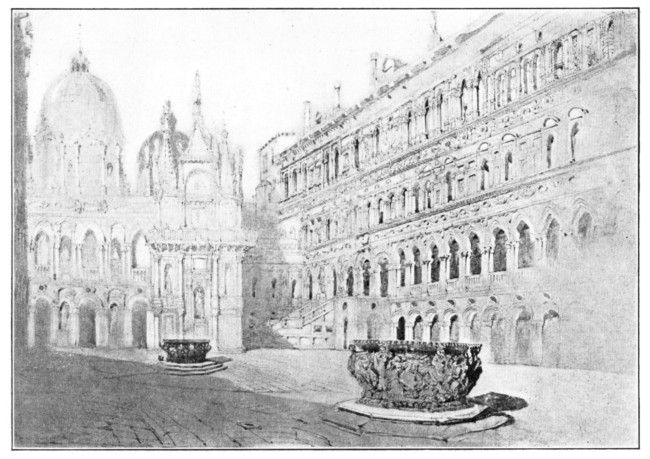 COURT OF THE DUCAL PALACE, VENICE. COURT OF THE DUCAL PALACE, VENICE.