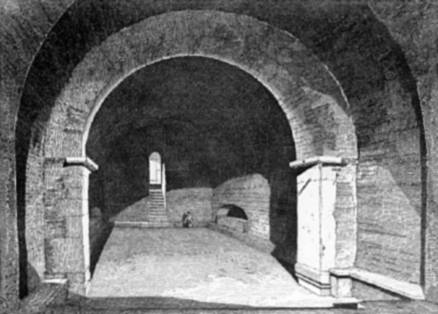 Crypt in St. Gervais, Rouen. Crypt in St. Gervais, Rouen.