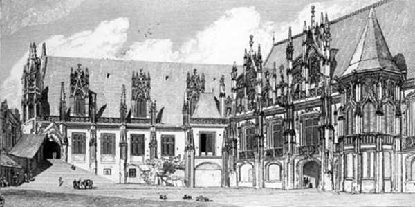 Palace of Justice, at Rouen. Palace of Justice, at Rouen.