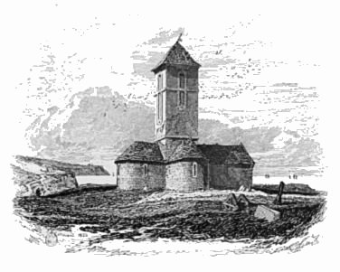 CHURCH OF QUERQUEVILLE NEAR CHERBOURG. CHURCH OF QUERQUEVILLE NEAR CHERBOURG.