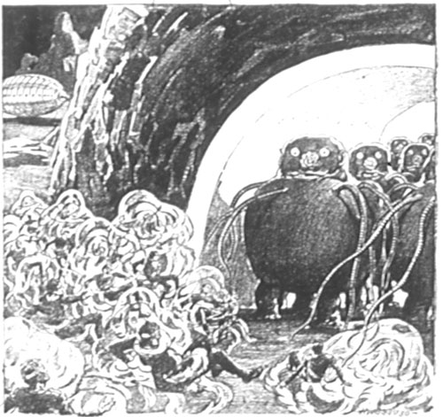 My whole attention was focused upon the strange beings.