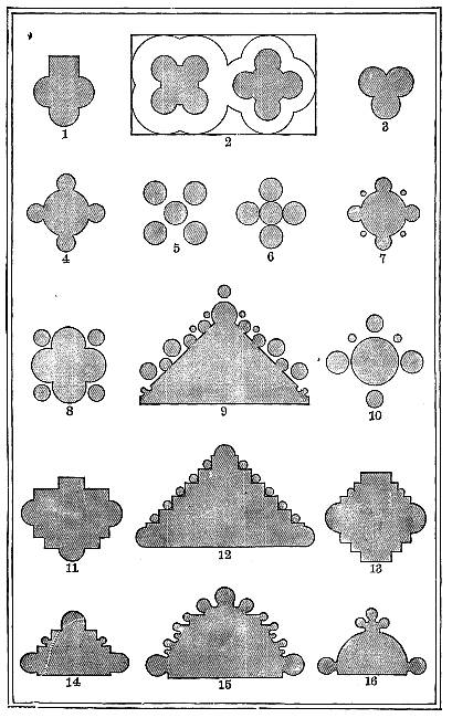 PLANS OF PIERS. PLANS OF PIERS.