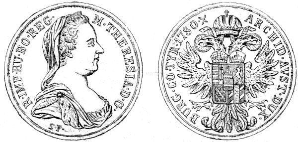 Maria-Theresia-Thaler. Maria-Theresia-Thaler.