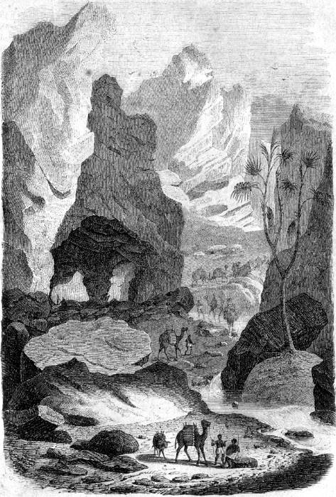 Schlucht von Gungunté. Nach M. Bernatz. Schlucht von Gungunté