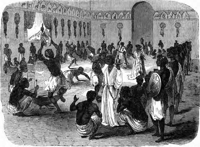 Siegesfest in Ankober. Nach M. Bernatz. Siegesfest in Ankober