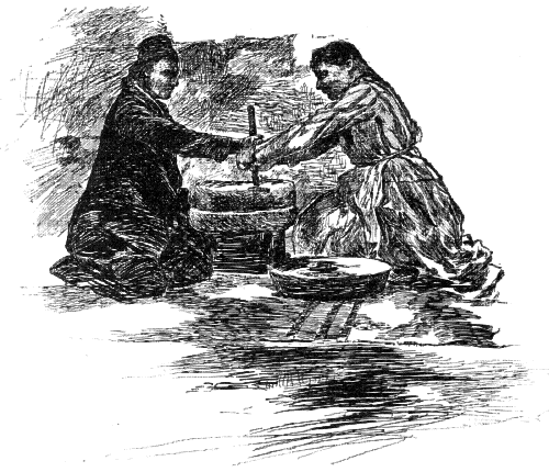 GRINDING WHEAT. GRINDING WHEAT.